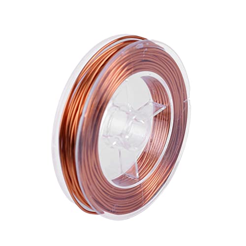 Fil magnétique 1 mm d'épaisseur 10 m Longueur fil de cuivre laqué Enroulement pour fabrication Électromagnet moteur fil en laiton isolé Cover