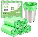 XIYOO Compostable Food Waste Bags 20l Bin Bags 100 Counts Biodegradable Caddy...