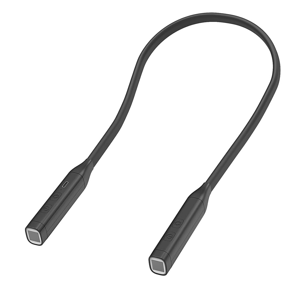 Luz de Lectura para el Cuello recargable y flexible para leer en la cama con total comodidad