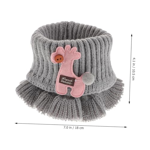 KESYOO Cartoon Knitted Scarf for Kids Winter Neck Warmer for Boys and Girls Soft Toddler Neck Wrap for Cold Weather3