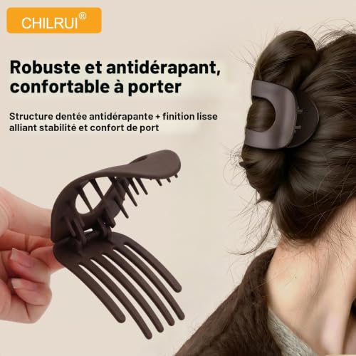 4 Pince Cheveux Plate et 4 Pinces à Cheveux Forme de Nid D'oiseau, – vue 4