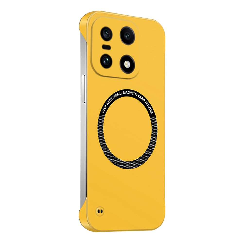 Coque OnePlus 15 ultra fine PC mat jaune anti-chocs