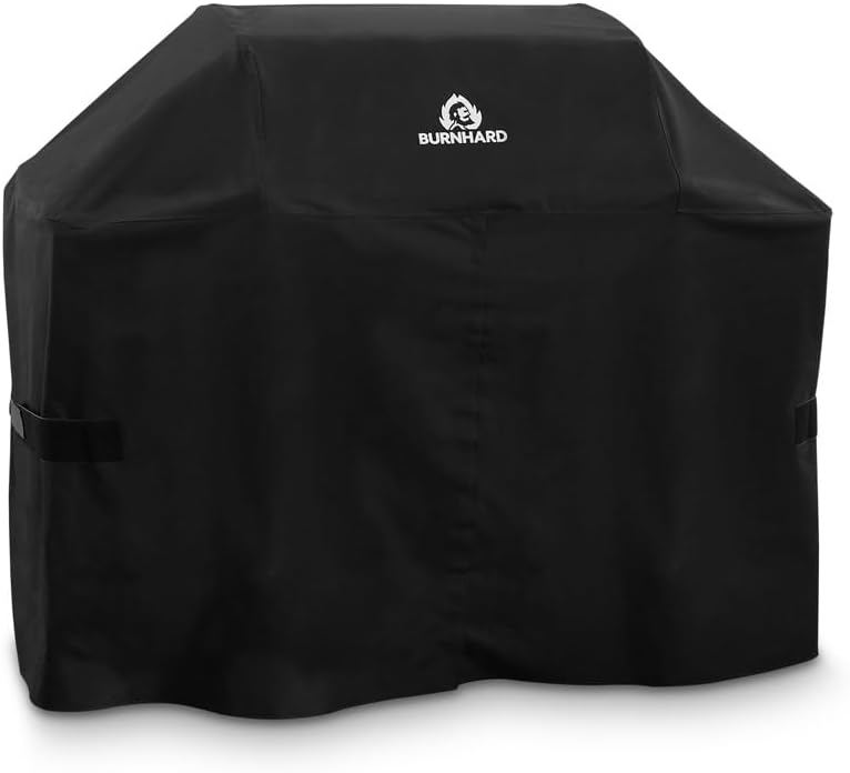 BURNHARD® Grill Abdeck-Haube Fat FRED 156 x 129 x 92,5 cm, Universal Grillabdeckung wasserdichtes BBQ Cover Schutzhülle, winterfeste Abdeckplane für Grills aus robustem Material, UV-resistent