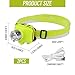 Jeorywoet Diving Headlamp, 600mAh 120lm Diving Flashlight, 3W 4 Mode Waterproof Dive Light, Fluorescent Green Underwater Flashlight with Adjustable Headband