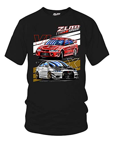 Zum Speed Lancer Shirt Lancer EVO 6th gen Lancer t-Shirt 10th Gen Lancer Shirt Fast Furious EVO Tuner car Shirt Black