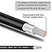 Shirbly Solar Panel Wire - 80FT Black Tinned Copper Wire, 10AWG (6mm²) PV Wire Solar Extension Cable for Outdoor Automotive RV Boat Marine Solar Panel - Black (10AWG 80FT)