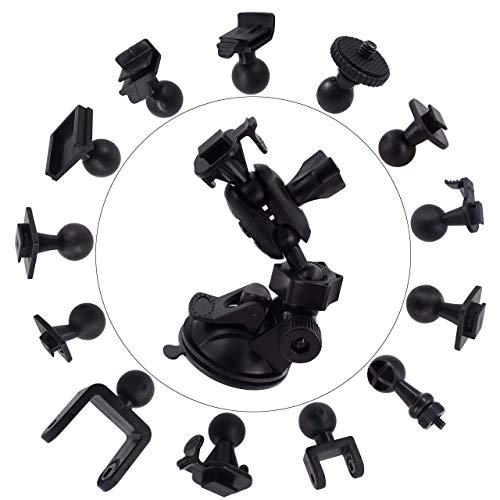 iSaddle Dash Cam Suction Mount - Windshield & Dashboard Suction Cup Mount Holder/w