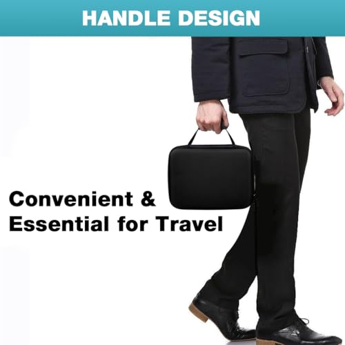 Image of ZORBES Watch Travel Case, 8 Slots Watch Foam Watch Pillows, EVA Hard Shell Anti-Collision Protective Case with Handle, Form-Fitting Protective Case for Valuable Wrist Watch