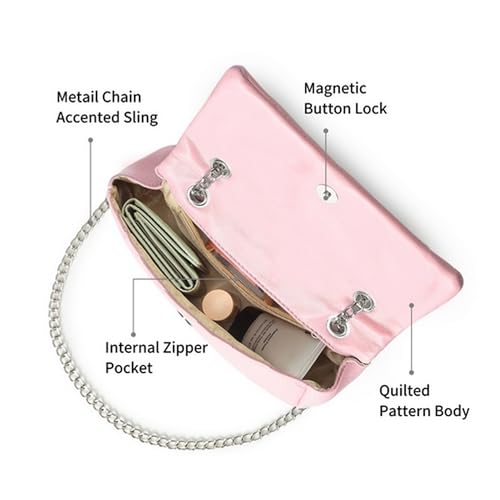 Image of Fastrack Casual Sling Bag with Magnetic Button for Girls, Medium Size with Internal Zipper, Made with Premium Faux Leather, Versatile and Durable Design