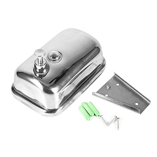 Shower Dispenser,500ml Stainless Steel Pump Shower Shampoo Box Shampoo and Soap Dispenser,Soap Shampoo Lotion Soap Lotion Dispenser Bathroom Washroom