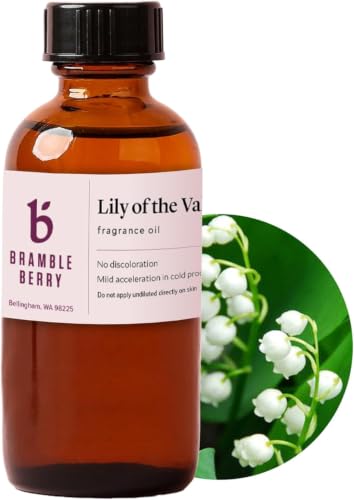 Image of Brambleberry Lily of The Valley Fragrance Oil | Floral Scent for DIY Soap | Lily of the valley fragrance oil for soap making, lotion, candles, bath bombs, body butter, scrubs, and fresh floral DIY.