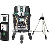 タジマ(Tajima) レーザー墨出し器 KJC矩十字&横全周 ゼロブルーリチウム二軸電子センサー制御 ZEROBLS-KJCSET 受光器・三脚セット