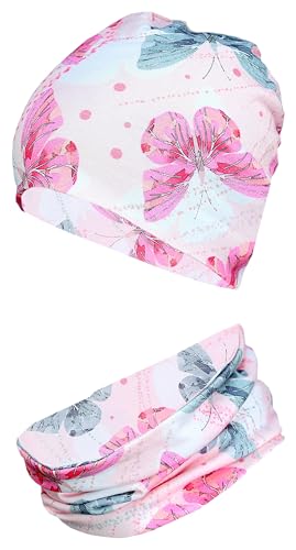 TupTam Mädchen Kinder Beanie Mütze Schlauchschal 2er Set Herbst Winter...