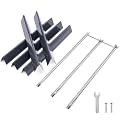QuliMetal 7536 7508 Grill Replacement for Weber Genesis Silver B/C Gold B/C, Spirit 700, Spirit E-310, E-320 (2007-2012) Side Control Grills, 28 1/8" Grill Burner Tube, 22.5" Grill Flavorizer Bars