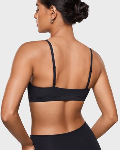 Image of INLYRIC Women's Inbarely Plus Bralettes - No Underwire Unlined Support Soft Scoop Neck Cami Seamless Bralette