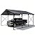 12X22FT Metal Carport Outdoor Carport Canopy Heavy Galvanized Garage Car Shelter with Enhanced Base and Roof, Duty Garage Shelter for Cars Boats Pickups Trucks