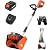 MAXLANDER Cordless Snow Shovel, 20V 12-Inch Electric Snow Shovel with LED Light, Directional Plate & Adjustable Handle, Cordless Snow Blower (4.0Ah Battery, Charger & Cover Included)