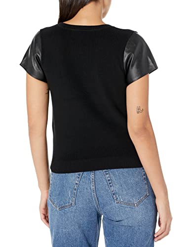 French Connection Women's London Knits, Black, M #TOP1