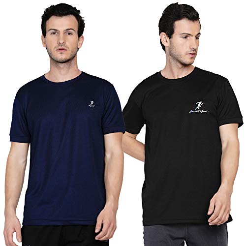 Image of Men's DRI FIT Sports Tshirt /SWEATPROOF /Anti Microbial /Extra Stretch /for Pickleball, Gym, Training, Badminton, Cricket, Tennis, Yoga, Golf (All Sports) All Colours & Sizes, Full & Half Sleeves