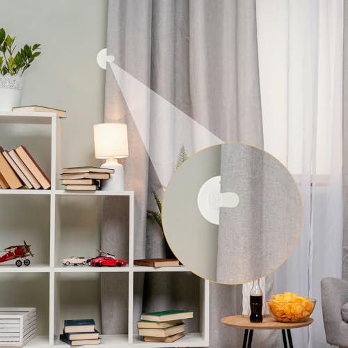 Miniatura 6 de Paquete De 6 Clips De Cortina De Ducha, Resistentes Al Viento, Cortinas De Ducha, Autoadhesivos, Pinzas Blancas Para Sujetar Cortinas, Clips Para Cortinas Ducha El Hogar, Interior Salpicaduras Agua