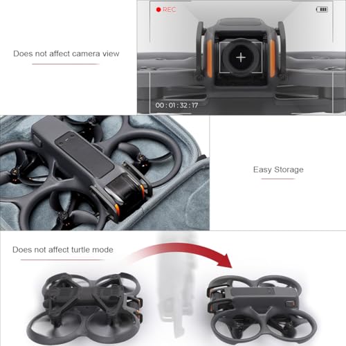 Image of Arzroic Gimbal Bumper /Guard for DJI Avata 2 Accessories, Gimbal and Camera Lens Protector for DJI Avata 2, Black