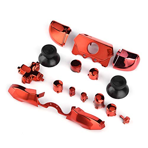 Image of Controller Mods, Thumbsticks ABXY Buttons Replacement Parts for One One S X Controller(Red)