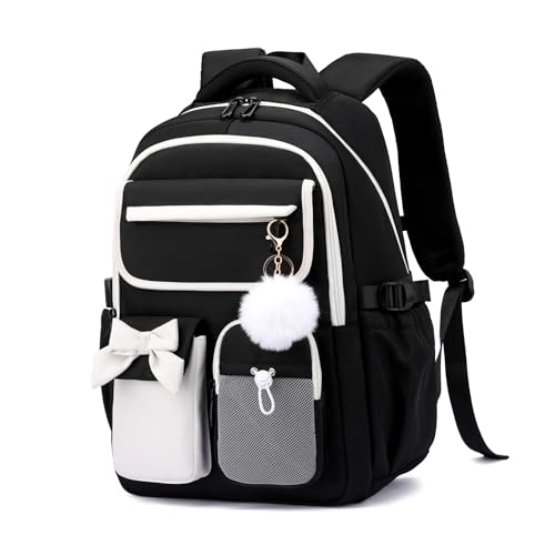 Sac d'école filles Bansusu multi-poches : soulagez le dos de votre enfant
