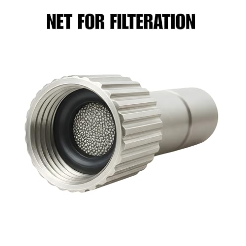 Image of skyblue Brass Misting Nozzle 0.3 mm Orifice 6mm Stem Size Water Sprayer Fogging Cleanable Anti-drips Ideal for Misting Lawn Gardens Greenhouse Air Cooling Systems (With Filter Nozzles 10)