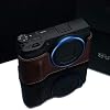Gariz HG-GRIIIBR Genuine Leather Half Case for Ricoh GR III, Brown