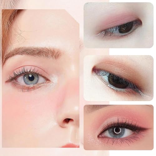 Full Matte Eye Shadows Palette For Women, Long Lasting White Pink Eye Shadow Make-Up Palettes Waterproof Highly Pigmented Blendable Warm Nude Eye Shadow Palette - Image 3
