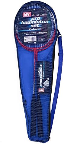 KandyToys M.Y Family 2 Player Pro Badminton Garden Games Set including Rackets & Shuttlecock