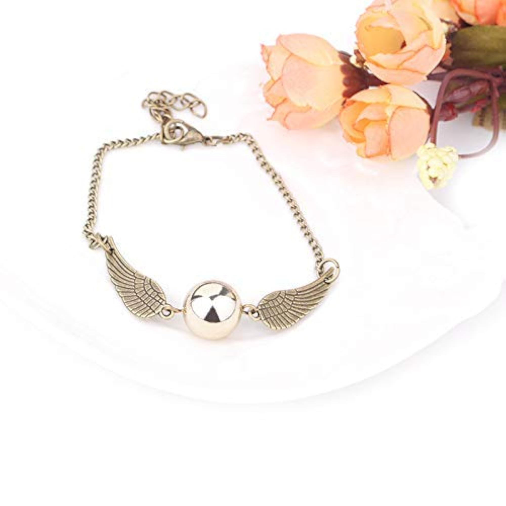 Harry Potter Snitch Ball Pendant & Bracelets Set, Unisex