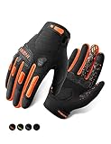 INBIKE MTB Mountain Bike Gloves Touchscreen with Thicken EVA Padded & TPR Knuckle Protection for BMX MX ATV Motorcycle
