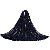 Material: algodón JUNGEN® Pañuelo de Mujer Elegante Suave Larga Bufanda Estola Chal Mantón para Mujeres de el 180 * 140cm