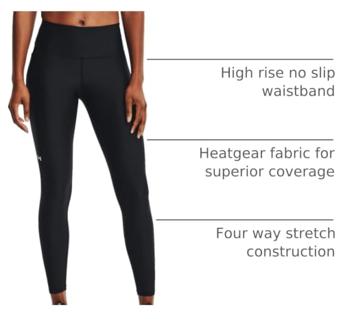 Image of Under Armour Womens HeatGear Armour High Waisted Pocketed No-Slip Leggings