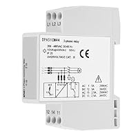 3-Phasen Überwachungsrelais DPA51CM44, Strom/Spannung Überwachungsrelais Phasenfolge Schutz für Dreiphasiges System, Ohne Neutralleiter, Phasenverlust und Falsche Phasenfolge, 208-480 VAC
