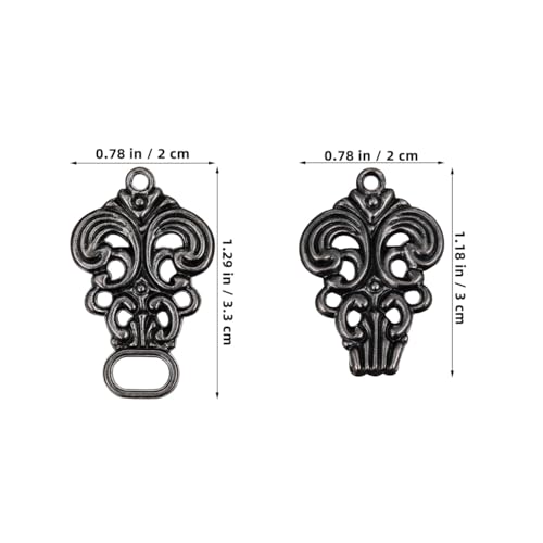 Image of 10 Pieces Vintage Sweater Swirl Clip Cape Cloak Clips for Dress Retro Cardigan Buckle Shawl for Girl Women 1.96 X 0.70 Inch