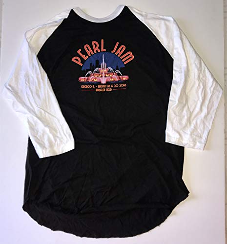 Pearl Jam t shirt wrigley field chicago 2x baseball style pj raglan xxl new