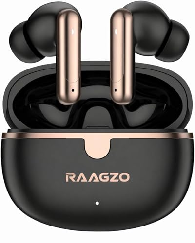 Image of Wireless Bluetooth in Ear Earbuds|4 Mic Setup ANC & ENC for Calls|50 Hours Total Playtime with Fast Charging and Ultra Low Latency Gaming TWS, Google Fast Pair with mic (Chrome Black)