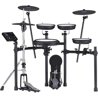 Roland TD-07KVX Electronic V-Drums Kit – With VH-10 Floating Hi-Hat and Best-Ever Cymbals – Bluetooth Audio & MIDI – 40 FREE Melodics Lessons