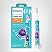 Philips Sonicare for Kids 3+ Bluetooth Connected Rechargeable Electric Power Toothbrush, Interactive for Better Brushing, Turquoise, HX6321/02