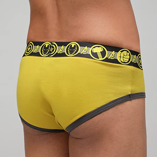 Image of Zoiro Men Cotton Blend Printed Marvel Brief Pack of 2 |Colours May Vary