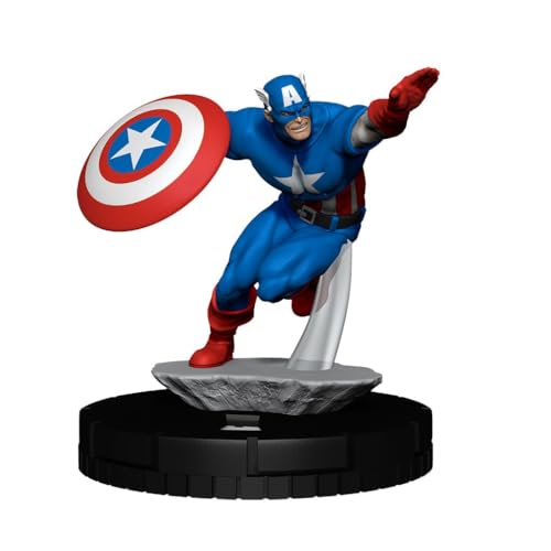 Figurine HeroClix Captain America Marvel Avengers 60th pour Table