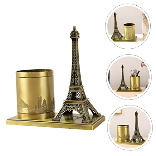 Bureau encombré ? Découvrez le pot à crayons Tour Eiffel compact en métal - 7