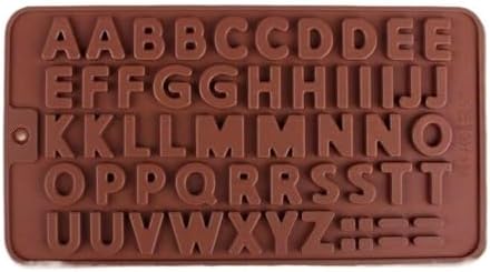 Mould Silicone Chocolate Molds, Alphabet & Number with Happy Birthday Symbols for Cake Decorating, Candy, Gummy, Ice Cubes(B) image 4