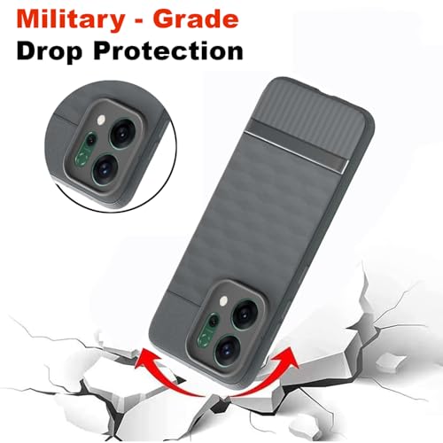 Image of Shockproof Case for Oppo Reno14 5G | Full Camera Protection | TPU Flexible Back Cover for Oppo Reno14 5G (Graphite Grey)