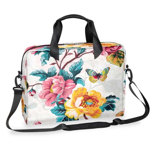 Bolso floral para laptop de 16 pulgadas impermeable miniatura 1