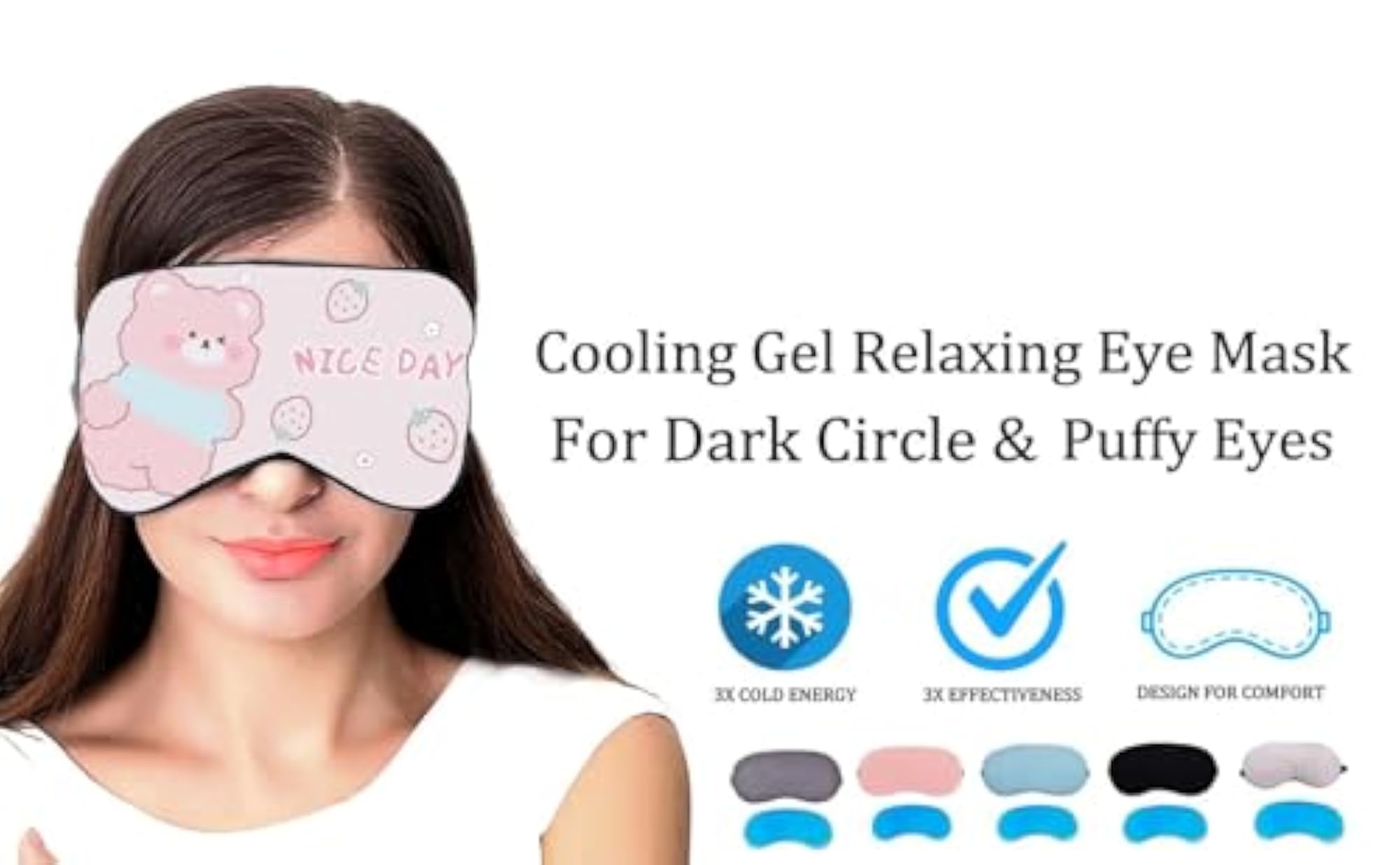 Cooling Gel Eye Mask for Puffy Eyes