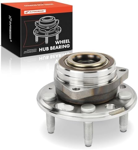 A-Premium Front or Rear Wheel Bearing and Hub Assembly with 5-Lug Compatible with Chevy GMC Buick Cadillac - 2010-2020 - Equinox Malibu Impala Camaro Terrain LaCrosse Regal Allure CTS XTS, Without ABS