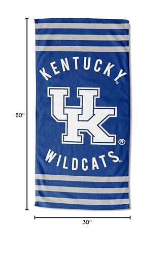 Image of Northwest NCAA Kentucky Wildcats Unisex-Adult Beach Towel, 30 inch x 60 inch, Stripes (Pack of 6)